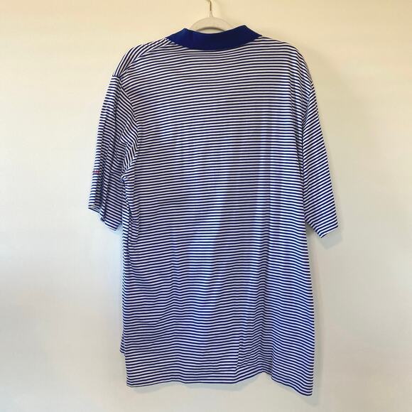 Men’s Polo Golf Ralph Lauren Golf Digest Striped Polo Size L Blue - Picture 3 of 4